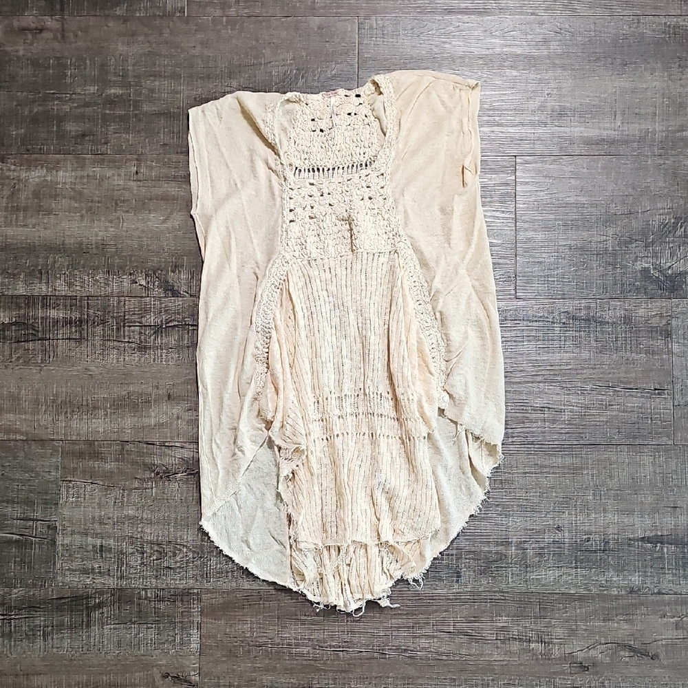 Free People - Cream Crochet Top